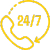 24/7 Customer Support icon